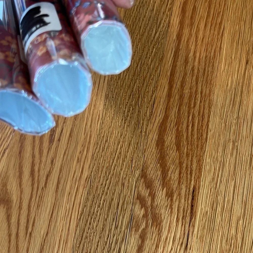 Anthropologie Red Plum Wrapping Paper NIP Set of 3 Rolls